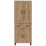 vidaXL Haut Armoire avec tiroir Chêne artisanal 69 5 x 34 x 180 cm