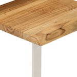 vidaXL Tables gigognes 3 Pièces avec bord vivant bois massif d'acacia