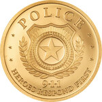 Monnaie POLICE First Responders 1 g Or 10$ Cook Islands 2026