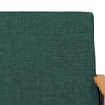 vidaXL fauteuil Vert foncé 59 x 75 x 78 cm tissu