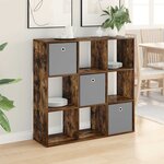 vidaXL Buffet Chêne fumé 102 x 31 x 99 5 cm