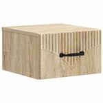 vidaXL Cabinet de chevet mural Chêne Sonoma 34 5 x 33 x 20 cm