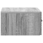 vidaXL Cabinet de chevet mural Sonoma gris 49 x 34 5 x 20 cm