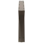vidaXL Pieds de table basse 2 pièces Acier naturel 70 x (30-31 3) cm Acier