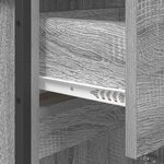 vidaXL Cabinet de salle de bain Gris Sonoma 40 x 30 x 180 cm