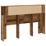 vidaXL Armoire de tête de lit vieux bois 160x18 5x103 5 cm