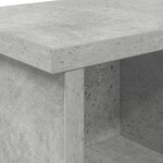 vidaXL Porte-manteau mural avec étagère Gris béton 75 x 16 x 26 cm
