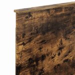 vidaXL Tête de lit avec tête de lit Chêne fumé 90 cm Bois d'ingénierie