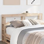 vidaXL Tête de lit avec étagères 140 cm bois massif de pin