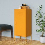 vidaXL Armoire de rangement Jaune moutarde 42 5x35x101 5 cm Acier