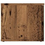 vidaXL Meuble TV vieux bois 80x34x30 cm bois d'ingénierie