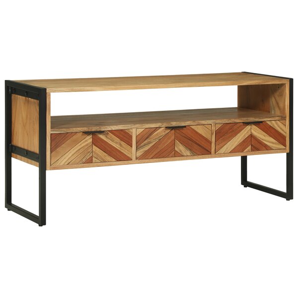 vidaXL Meuble TV 100x35x50 cm Bois massif d'acacia