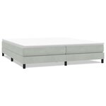 vidaXL Sommier à lattes de lit sans matelas gris clair 200x210cm