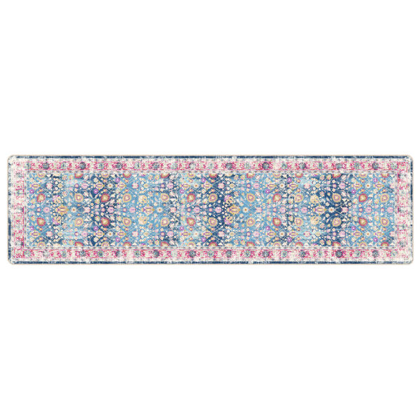 vidaXL Tapis lavable multicolore 80x300 cm antidérapant