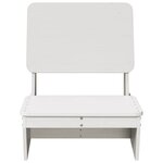 vidaXL Chaise de jardin blanc 60x64x70 5 cm bois de pin massif