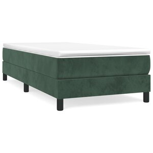 vidaXL Sommier à lattes de lit et matelas Vert foncé 80x200 cm Velours