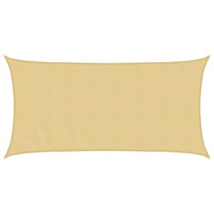 vidaXL Voile d'ombrage sable 4x2 m 100   polyester oxford