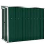 vidaXL Abri de jardin mural Vert 118x194x178 cm Acier galvanisé