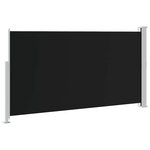 vidaXL Auvent latéral rétractable de patio 170x300 cm Noir