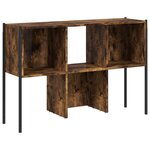 vidaXL Bibliothèque chêne fumé 102x28x172 cm bois d'ingénierie