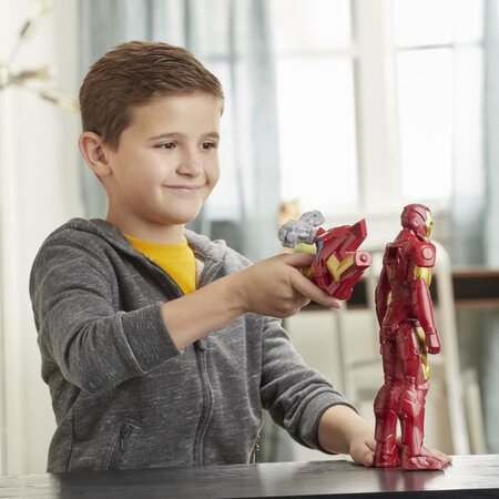 Marvel avengers – figurine iron man titan hero blast gear - 30 cm - La Poste