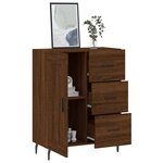 vidaXL Buffet chêne marron 69 5x34x90 cm bois d'ingénierie