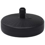 vidaXL Socle de parasol Rempli de sable/d'eau 24 L Noir