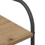 vidaXL Porte-vêtements avec étagères Chêne 120x44x160 cm Bois d'ingénierie