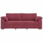 vidaXL Canapé Bordeaux 219 x 80 x 82 cm tissu