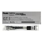 Recharge LR7 pour Roller Energel Liquide Pointe 0 7 Tracé 0 35 mm Noir x 12 PENTEL