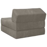 vidaXL Canapé-lit pliable Gris clair 60 x 70 x 41 cm Tissu