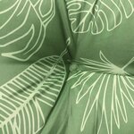 vidaXL Coussin de banc de jardin motif de feuilles 200x50x7 cm tissu