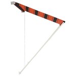 vidaXL Auvent rétractable 300x150 cm Orange et marron