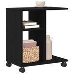 vidaXL Table d'appoint Chêne noir 50 x 30 x 55 cm Bois d'ingénierie