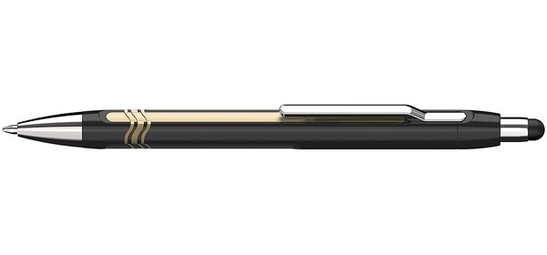 Stylo à bille Epsilon Touch noir-or Pointe Extra Large Bleu SCHNEIDER