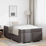 vidaXL Cadre de lit Gris 120 x 200 cm Faux cuir