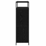 vidaXL Armoire à Chaussures avec stockage Chêne noir 100 x 34 x 112 cm