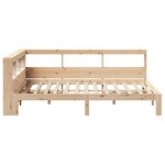 vidaXL Lit bibliothèque sans matelas 135x190 cm bois de pin massif