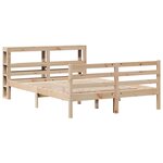 vidaXL Cadre de lit sans matelas 150x200 cm bois de pin massif
