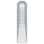 vidaXL Panier gabion avec couvercle 600x50x200 cm fer galvanisé