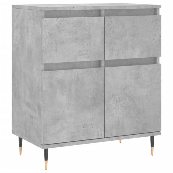 vidaXL Buffet Gris béton 60x35x70 cm Bois d'ingénierie
