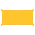 vidaXL Voile d'ombrage 160 g/m² rectangulaire jaune 2x3 5 m PEHD