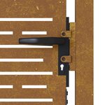 vidaXL Portail de jardin 105x130 cm acier corten conception de carré