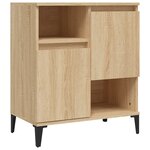 vidaXL Buffets 3 Pièces chêne sonoma 60x35x70 cm bois d'ingénierie