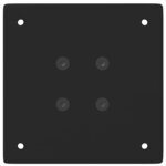 vidaXL Pieds de table basse 4 pièces Noir 30-32 cm Acier