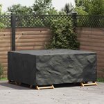 vidaXL Housse pour mobilier d'extérieur Noir 200 x 165 x 80 cm 210D