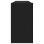vidaXL Buffet avec lumières LED noir 162x37x67 cm