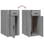Armoire de bureau pratique avec rangement 40 x 49 x 75 cm en bois d'ingénierie sonoma gris 02_0048293