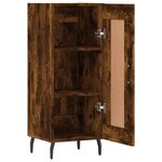 vidaXL Buffet Chêne fumé 34 5x34x90 cm Bois d'ingénierie