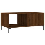 vidaXL Table basse chêne marron 90x50x40 cm bois d'ingénierie